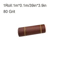 (80Grit) Schmirgelleinen-Schleifpapierrolle mit Sandkörnungsblättern – Schleifpapiere mit Körnung 80/120/180/240/600/800, 25,4 cm x 2,54 cm