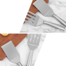 Stainless Steel Spatula Flat Spatula Large Fish Turner Grill Barbeque Turner Griddle Scraper Steak Spatula Pancake A