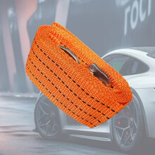 (Hook Set) 3 Meter langes, robustes 4-Tonnen-LKW-Abschleppkabel mit Eagle Claw-Haken, geeignet für LKW-Anhänger, Orange erhältlich