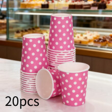 (20pcs) 20/70 Stück Einweg-Pappbecher |Für Partys, dekorative Tassen für Kaffee, Tee, Milch, geeignet für Partys, Picknicks