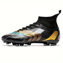 (Black, 3.5) Goldene Fußballschuhe für Herren – große Größe, transparente, leichte, professionelle Fußballschuhe für den Sommer mit langen
