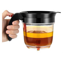 Separador de Gordura com Liberação Inferior, Filtro de Óleo, Separador de Molho, 4 Xícaras/1000ml para Molhos e Outros Líquidos, Preto