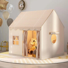 (Khaki) Pop-Up-Spielzelt für Kinder, Spielhaus für Mädchen und Jungen, Prinzessinnenschloss im Freien