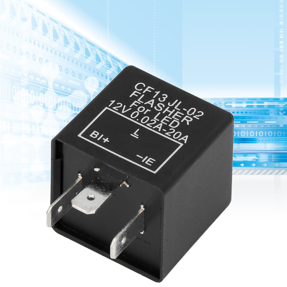 3 Pin Led Flasher Relay Cf13 12V Dc, 20A, 88 Flashes/Min Light 8481388999162