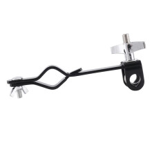2X Cowbell Holder Clamp Drum Set Support de Montage pour Jam Blocks Tambourine Cymbal Noir