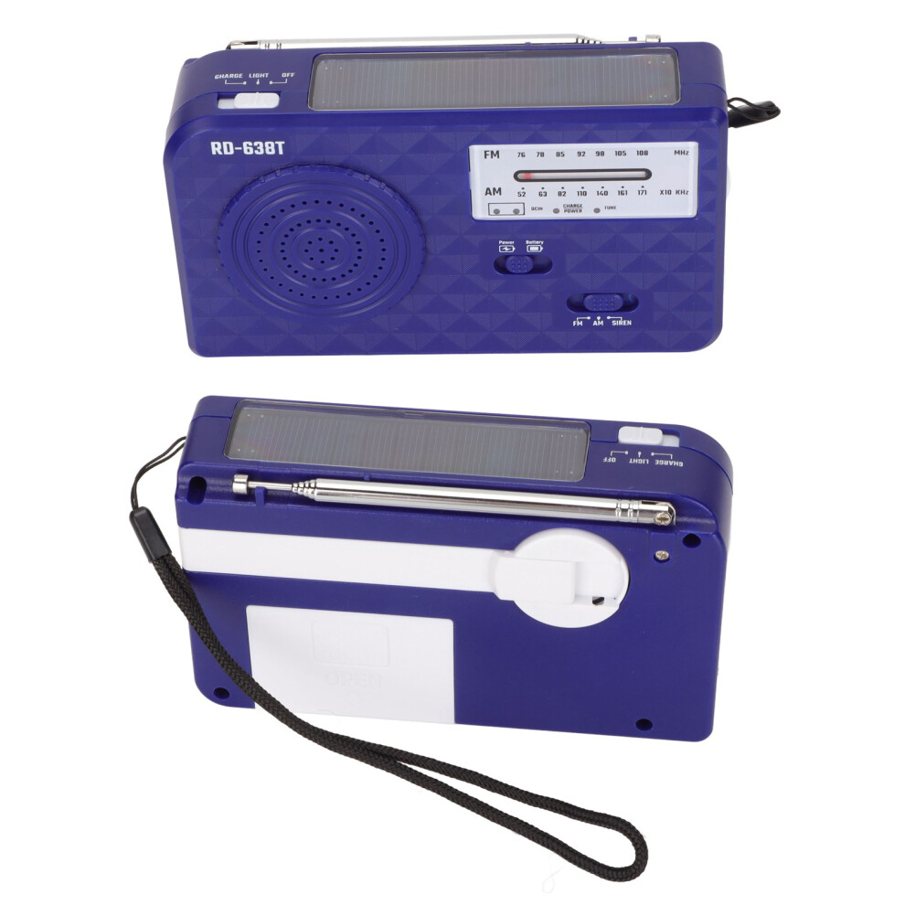 Rd-638T Hand Crank Solar Weather Radio With 500Mah Battery, Fm/Am For Outdoors 6931390378131