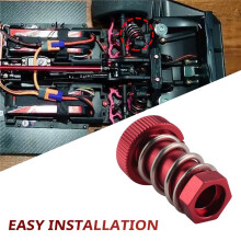Metall Servo Saver Tube mit Klemmmutter für Arrma 1/8 Kraton Senton Talion Typhon 1/7 Infraction Mojave Upgrade Teile,1