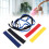 6pcs Yoga Stretch Bands Set with 10 Hole Pull Strap + Resistance Bands 10