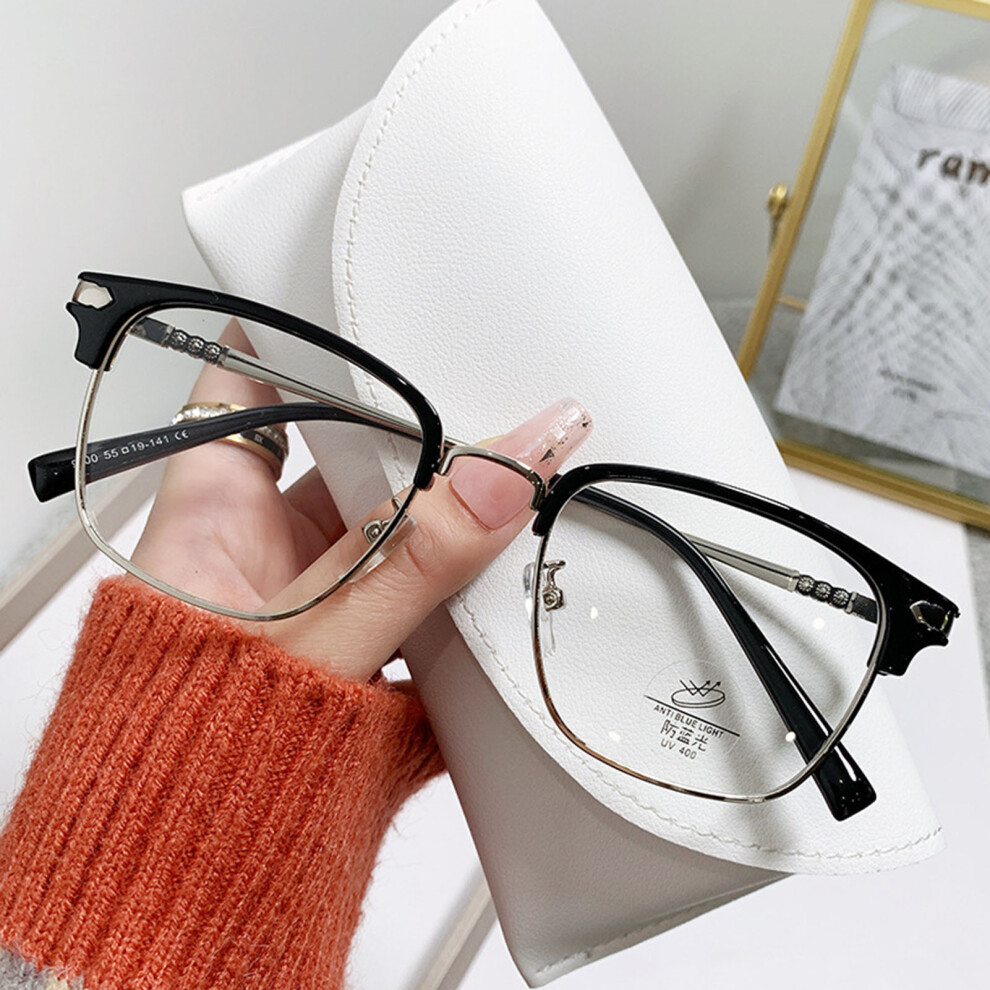 Roc-Electron (Black Gold Frame, 500 Degrees) Blue Light Blocking Glasses For Work & Dating