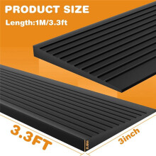 Threshold Ramps for Doorways Self Adhesive Threshold Ramp for Doorways, Wheelchairs, Strollers, Deceleration Ramp Black