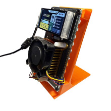 Uppgraderad NerdAxe NerdMiner Miner 500Gh/S Solo Lottery BTC Miner BM1366 ASIC Chip för Bitaxe Lottery Mining Miner BR-Kontakt