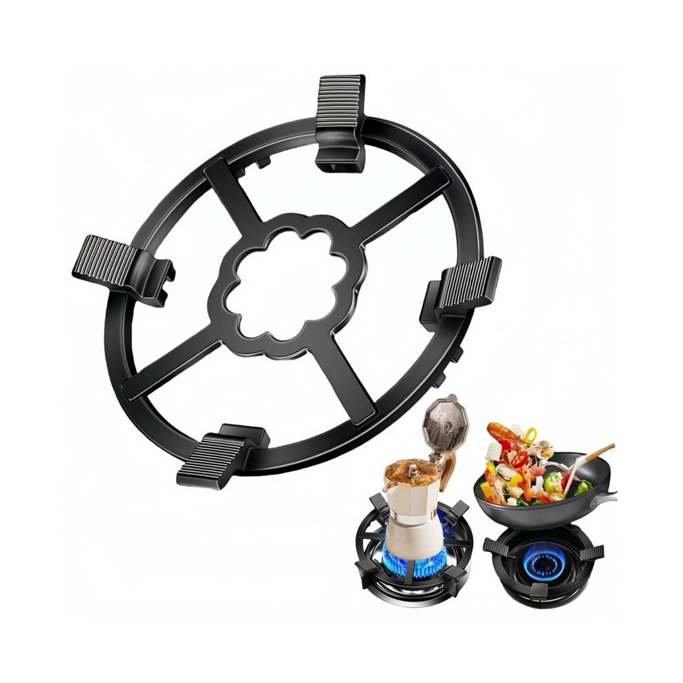 Cast Iron Wok Support Ring For Moka Pot, 2 In 1 Gas Ring Stovetop Stand For Wok Small Saucepan Reducer Ring Holder 4713194110702