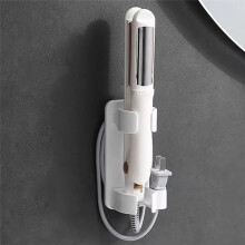 Haarstyling-Station Zur Wandmontage - Halter für Lockenwickler, Glätteisen und Haartrockner, Badezimmer-Organizer für Wohnaccessoires
