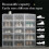 6 Pack Transparent Shoe Box Shoes Organizers Thickened Foldable Dustproof Storage Box Stackable Combined Shoe Cabinet 4