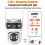 TUYA 6MP Security Camera 3MP+3MP 2 in 1  Camera WIFI AI Detection Color Night Vision Two-Way Intercom CCTV US PLUG 2