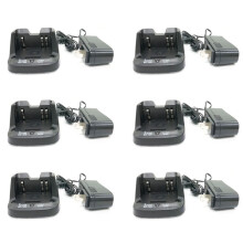 6X BC-193 Liion Battery Fast Dock Charger for BP-265 BP263 Radio IC-V80 V80E T70A T70E US Plug