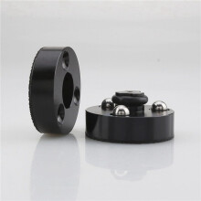 8PCS HiFi Speaker Isolation Feet Cushion Pads Stand Feet 40X23mm Aluminum Vibration Dampener Black