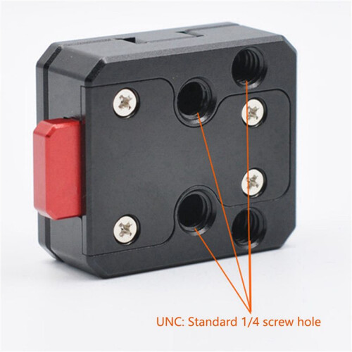3pcs 1/4 Universal V Mount Battery Quick Release Plate Adapter Single Base for All Ptz and Camera Black 2