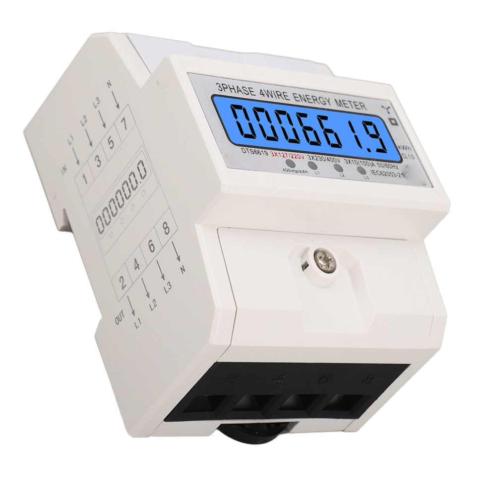 3 Phase LCD Watt Hour Meter