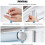 8PCS Clamp Support Bracket PVC Clamp Holder for Klemmfix Roller Blind, Double Roller Blind Replacement Part Accessories 6