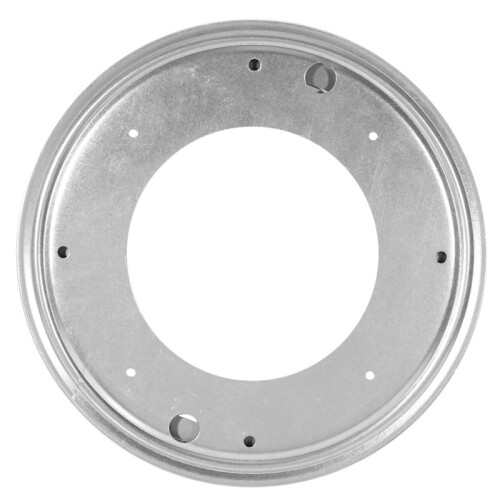2pcs 12 Inch Round Shape Galvanized Turntable Rotating Swivel Plate Kitchen & Display Table Hardware 2