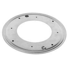 2pcs 12 Inch Round Shape Galvanized Turntable Rotating Swivel Plate Kitchen & Display Table Hardware