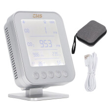 6-in-1CO/CO2Monitor with Altitude, Pressure, Temp &
