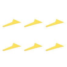 6X Plastic Yellow Auto Car Window Sticker Film Scraper Squeegee Cleaning Tool 23.6x12.3cm