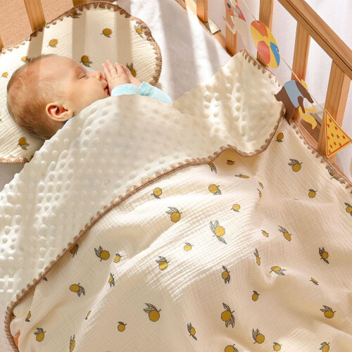 Babydecke gepunktet Baumwolle Kindergarten
