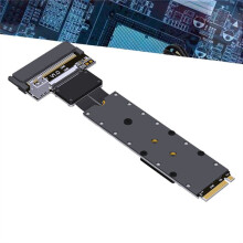 F47SF M.2 NVMe do U.2 SSD Przewód Przedłużający PCIe 5.0 X4 SFF-8639, High-Speed 128G/Bps, Klasa Profesjonalna, 50 cm