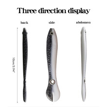 5Pcs 10cm Soft Fishing Lures Set, Bionic Loach Paddle Tail, 6g