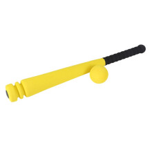 2X Foam Baseball Bat with Baseball Toy Set for Children Age 3 to 5 Years Old,Yellow