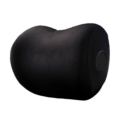 Black Memory Foam Car Headrest Neck Cushion 1