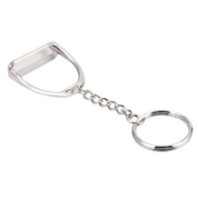 5Pcs Simple Elegant Design Western Stirrup Keychain Key Ring Hanger Tool for Men Women Bag Decoration Equestrian