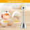 Egg Cracker Topper Set – Soft Hard Boiled Eggs Separator Tool – Include Spoons and Cups-Shell Remover & Cutter-Steel Spoon & Cup Holder – Cooker 5