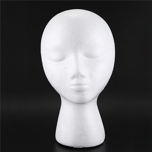 8X Foam Mannequin Wig  Display Hat Cap Wig Holder White Foam 1