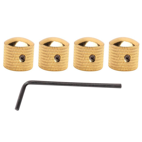 40Pcs Metal Volume Tone Dome Tone Guitar Speed Control Knobs with Screws for  Strat Telecaster 1