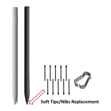 (50 Pack) Pen Tips/Nibs for 2 Stylus Pen Replacement Nibs/Tips Soft (Black)