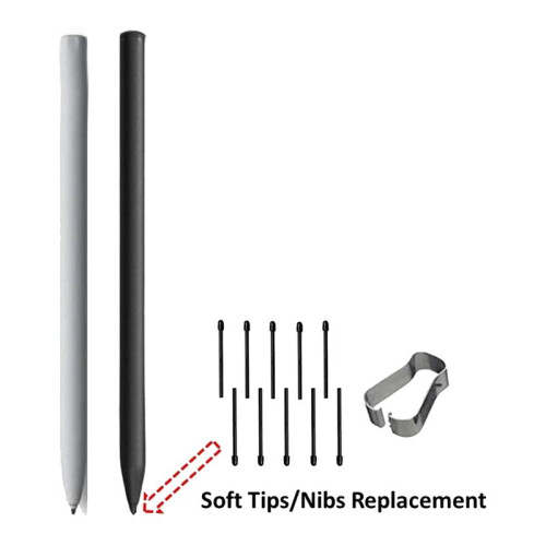 (50 Pack)  Pen Tips/Nibs for  2 Stylus Pen Replacement Nibs/Tips Soft (Black)