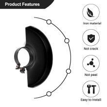 Black Cutting Machine Base Metal Wheel Guard Safety Protector Cover for 125 Angle Grinder Power Tool Accessories New