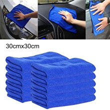 30 Pieces of Ultra-Fine Fiber Square Absorb Water Without Lint Use Car Wash Daily Cleaning Absorbent Towel