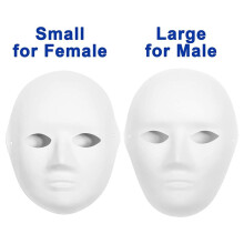 30 Pack 2 Sizes Paper Mache Masks Create Artistic Projects From Wall Decorations To Theater and Halloween Costumes