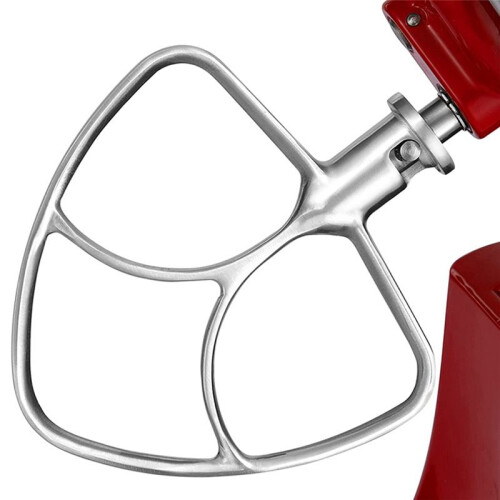 2X Stainless Steel Flat Stirrer Attachment for  4.5-5 Quart Stand Mixer with Tilting , Dishwasher Safe 1