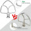 2X Stainless Steel Flat Stirrer Attachment for  4.5-5 Quart Stand Mixer with Tilting , Dishwasher Safe 8