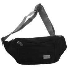 2X Tinyat Men Waist Bag Pack Travel Phone Belt Bag Pouch for Men Women Casual Unisex Shoulder Chest Bag(Black)