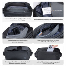 Ulanzi PB038 Travel Sling Bag V2 Compact Photography Chest Bag Waterproof Carry Casual Bag for Camera Photography