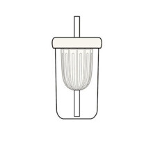 Bleifreier Wasserbecher Aus Glas im Cartoon-Stil mit Deckel und Strohhalm, Eiskaffeeglas für Den Außenbereich, Kinderfreundlich