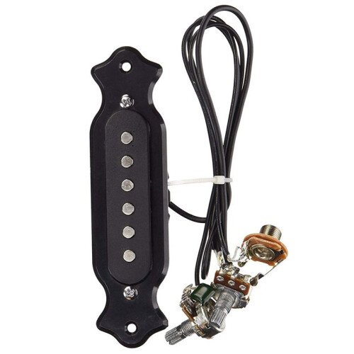 10X Pre-Wired 6-String Single Coil Pickup Harness with Volume & Tone Pots for Electric 2