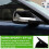 Rearview Mirror Cover Side Mirror Cap Trim Accessories for  Explorer 2011-2019 Bright Black 5