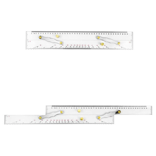 3X Marine Parallel Ruler Clear Scales, Mapping Points to Pull Parallel Ruler 450MM, Nautical Charts Parallel Ruler 2